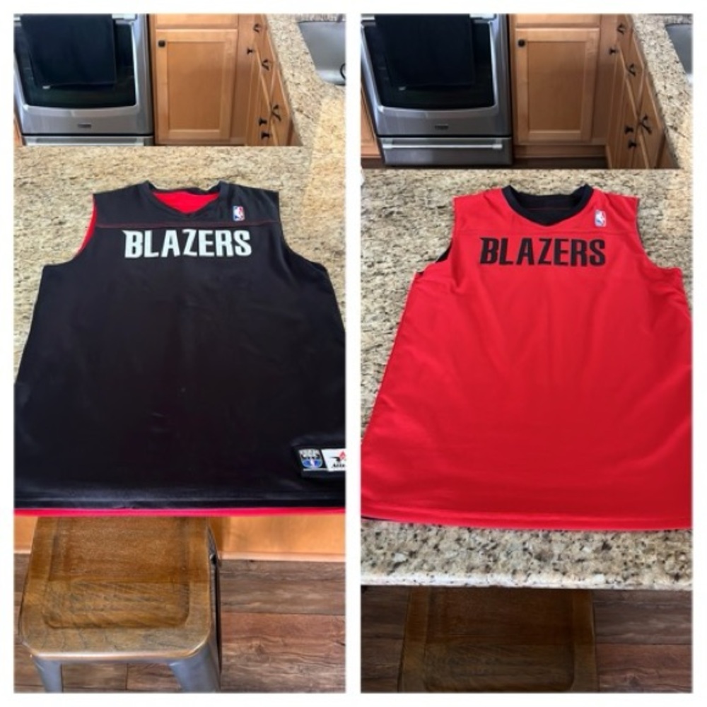 Oregon Blazers reversible basketball jersey #35